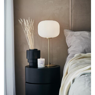 Lampa stołowa glamour Sober | Markslojd - Mosiądz, Szkło