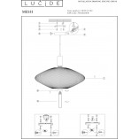 Lampa Wisząca Mesh Geo Mosiężna | Lucide - Nowoczesny Design