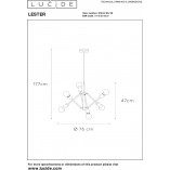 Lampa Loft Lester VI Czarna | Lucide - Nowoczesny Design