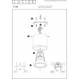 Lampa Spot Glamour Tube Lucide | Złota, GU10 - Kup Teraz!