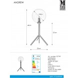 Lampa stołowa szklana kula Andrew | Markslojd - Oświetlenie