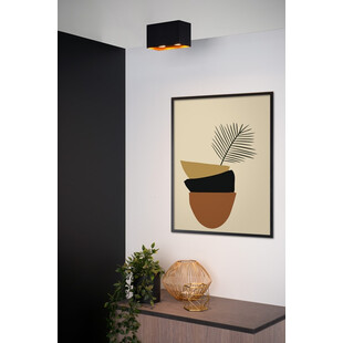 Lampa spot podwójna Bodibis czarno-miedziana Lucide | Kup teraz!