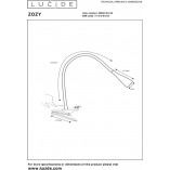 Lampa biurkowa Lucide Zozy LED czarna - Nowoczesny design