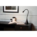 Lampa biurkowa LED czarna Lucide Zozy | Minimalistyczny design
