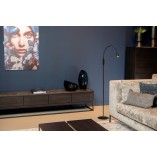 Lampa podłogowa LED Zozy | Regulowana, Czarna | Lucide