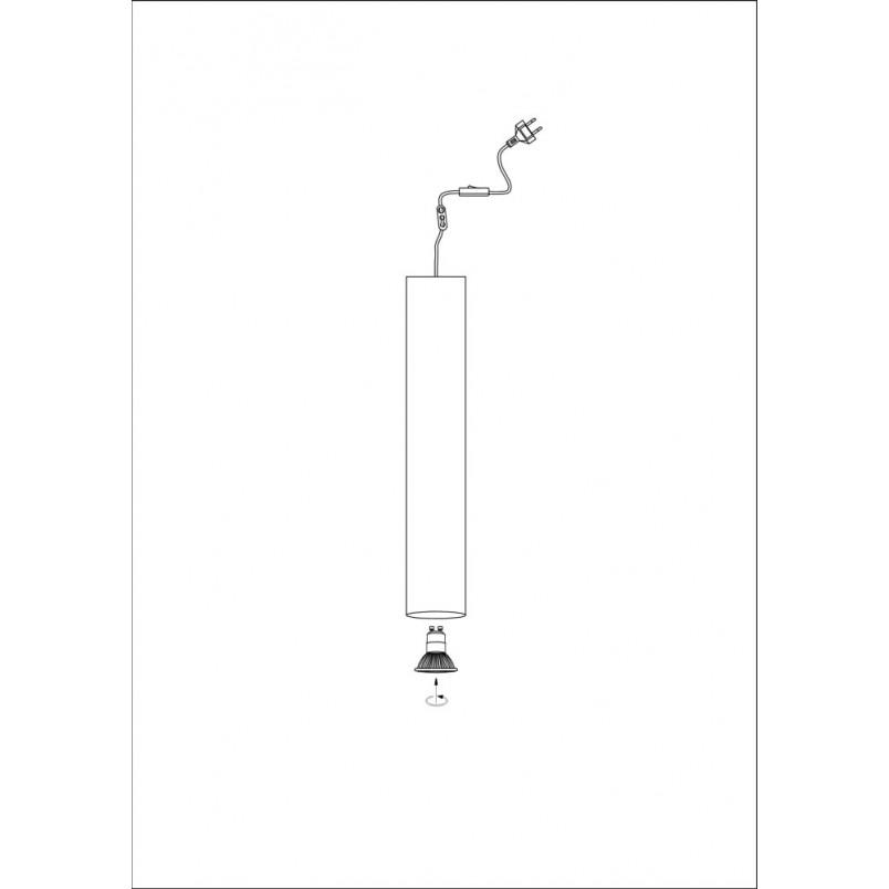 Lampa wisząca tuba Ruben czarna | Markslojd - Minimalistyczny design