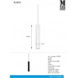 Lampa wisząca tuba Ruben czarna | Markslojd - Minimalistyczny design