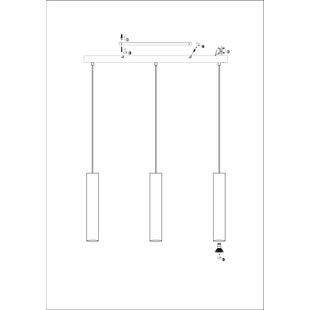 Lampa wisząca Ruben III czarna | Markslojd - Minimalistyczny design