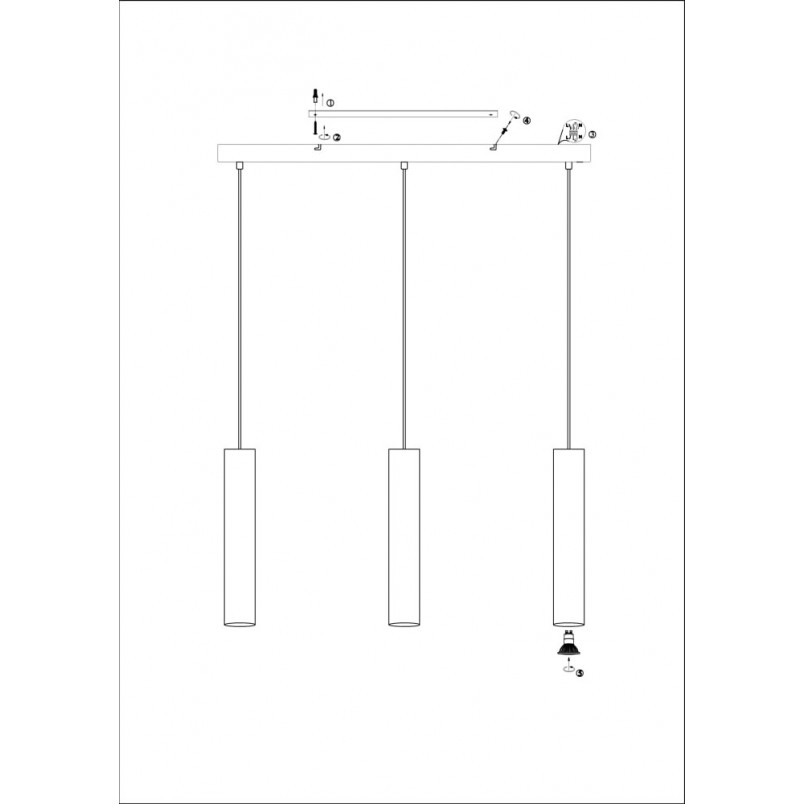 Lampa wisząca Ruben III czarna | Markslojd - Minimalistyczny design