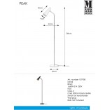 Lampa podłogowa Peak czarna - Markslojd | Skandynawski design