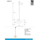Lampa wisząca Merlot Markslojd - Szklane kule, biały/czarny