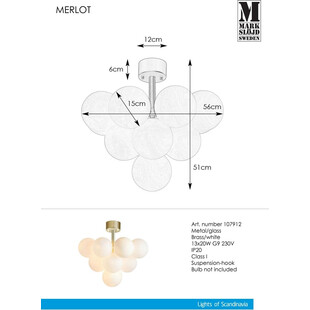Lampa Sufitowa Szklane Kule Markslojd Merlot XIII - Elegancki Design