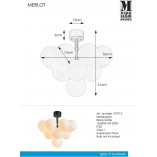 Lampa Sufitowa Szklane Kule Merlot XIII - Markslojd | Oświetlenie