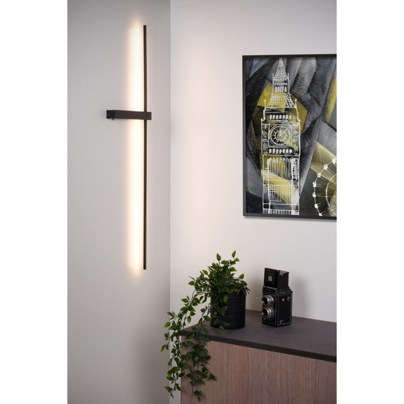 Kinkiet LED czarny Segin 90cm Lucide - Minimalistyczny Design