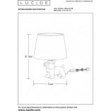 Lampa stołowa Sir Winston czarna - Lucide | Elegancki design