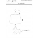 Lampa stołowa Sir Winston czarna - Lucide | Elegancki design