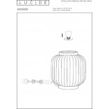 Lampa stołowa Gosse 23 biała | Lucide - Elegancki design