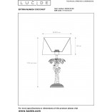 Lampa stołowa Coconut czarna | Lucide - Elegancki design