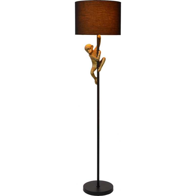 Lampa podłogowa glamour czarna Lucide | Chipm - Elegancki Design