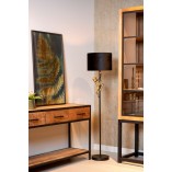 Lampa podłogowa glamour czarna Lucide | Chipm - Elegancki Design