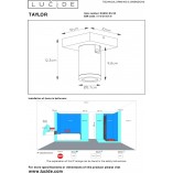 Plafon kierunkowy Taylor I LED czarny | Lucide - Sklep z oświetleniem