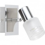 Kinkiet LED Lea: Nowoczesny design, satynowy chrom - Brilliant