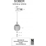 Lampa wisząca biała Markslojd Sober 25cm - Sklep z lampami