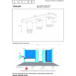 Plafon kierunkowy LED Taylor III czarny - Lucide | Sklep z oświetleniem