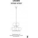 Lampa wisząca Crown - szklane kule, dymiony szkło | Markslojd