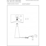 Lampa stołowa niebieska Lucide | Glamour i elegancja