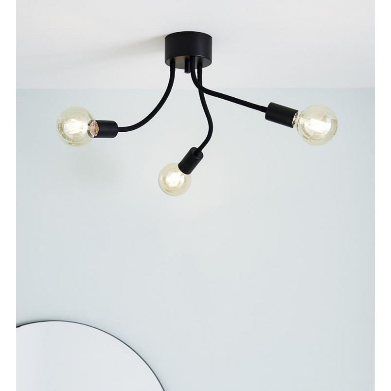 Lampa sufitowa loft Medusa III czarna | Markslojd
