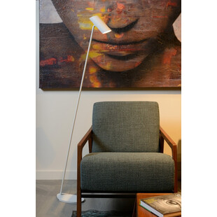 Lampa podłogowa biała Hester | Minimalistyczny design Lucide