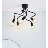 Lampa sufitowa loft Medusa czarna 70cm | Markslojd