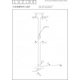 Lampa podłogowa LED Champion Chrom - Lucide | Kup online