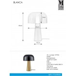Lampa stołowa Blanca czarna Markslojd | Elegancki design