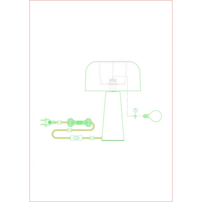 Lampa stołowa Blanca czarna Markslojd | Elegancki design