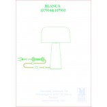 Lampa stołowa Blanca czarna Markslojd | Elegancki design