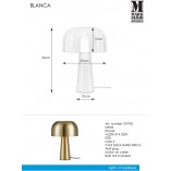 Lampa stołowa Blanca patyna Markslojd - Elegancki design