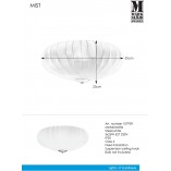 Plafon Mist 55cm biały Markslojd - Eleganckie oświetlenie