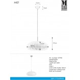 Lampa wisząca biała Mist Markslojd | Skandynawski design