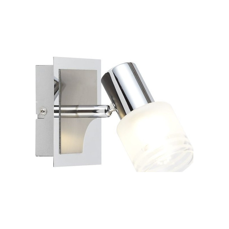 Kinkiet LED Lea: Nowoczesny design, satynowy chrom - Brilliant