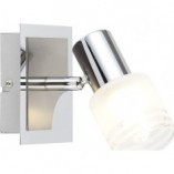 Kinkiet LED Lea: Nowoczesny design, satynowy chrom - Brilliant
