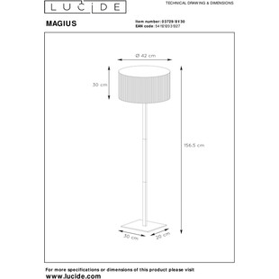 Lampa podłogowa boho Magius | Rattan Lucide - Kup Teraz!