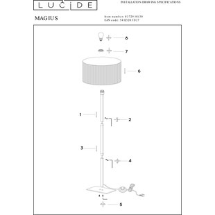 Lampa podłogowa boho Magius | Rattan Lucide - Kup Teraz!
