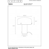Lampa stołowa Lucide Timon 27 | Biało-mosiężna | Kup online