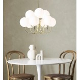 Lampa wisząca Bianco Markslojd | Szklane kule, styl glamour