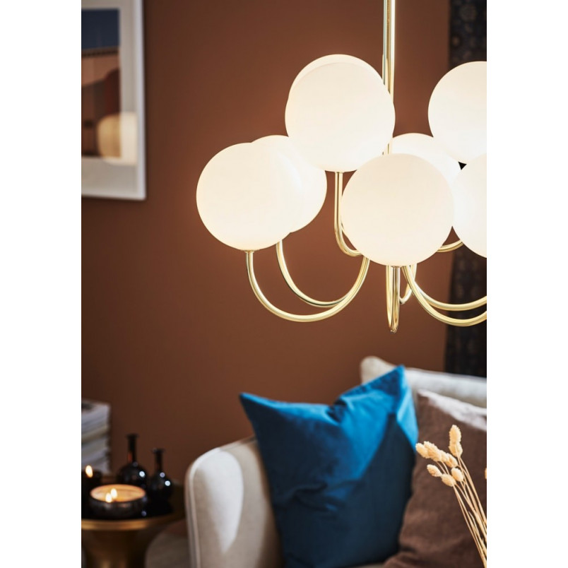 Lampa wisząca Bianco Markslojd | Szklane kule, styl glamour
