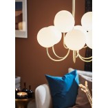Lampa wisząca Bianco Markslojd | Szklane kule, styl glamour