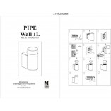 Kinkiet elewacyjny Pipe czarny Markslojd | Oświetlenie ogrodowe