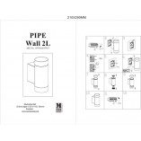 Kinkiet zewnętrzny Pipe II czarny | Markslojd - Eleganckie oświetlenie